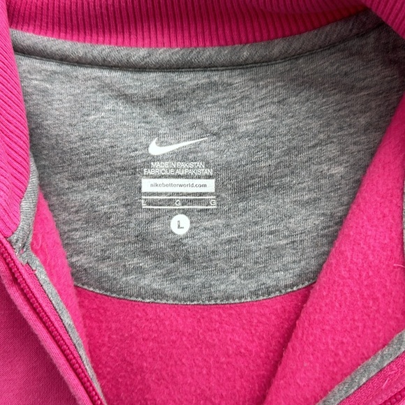 🩷 NIKE | Sweatshirt Jacket | Pink |Size L - Picture 8 of 10